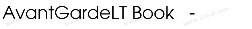 AvantGardeLT Book 粗体字体转换